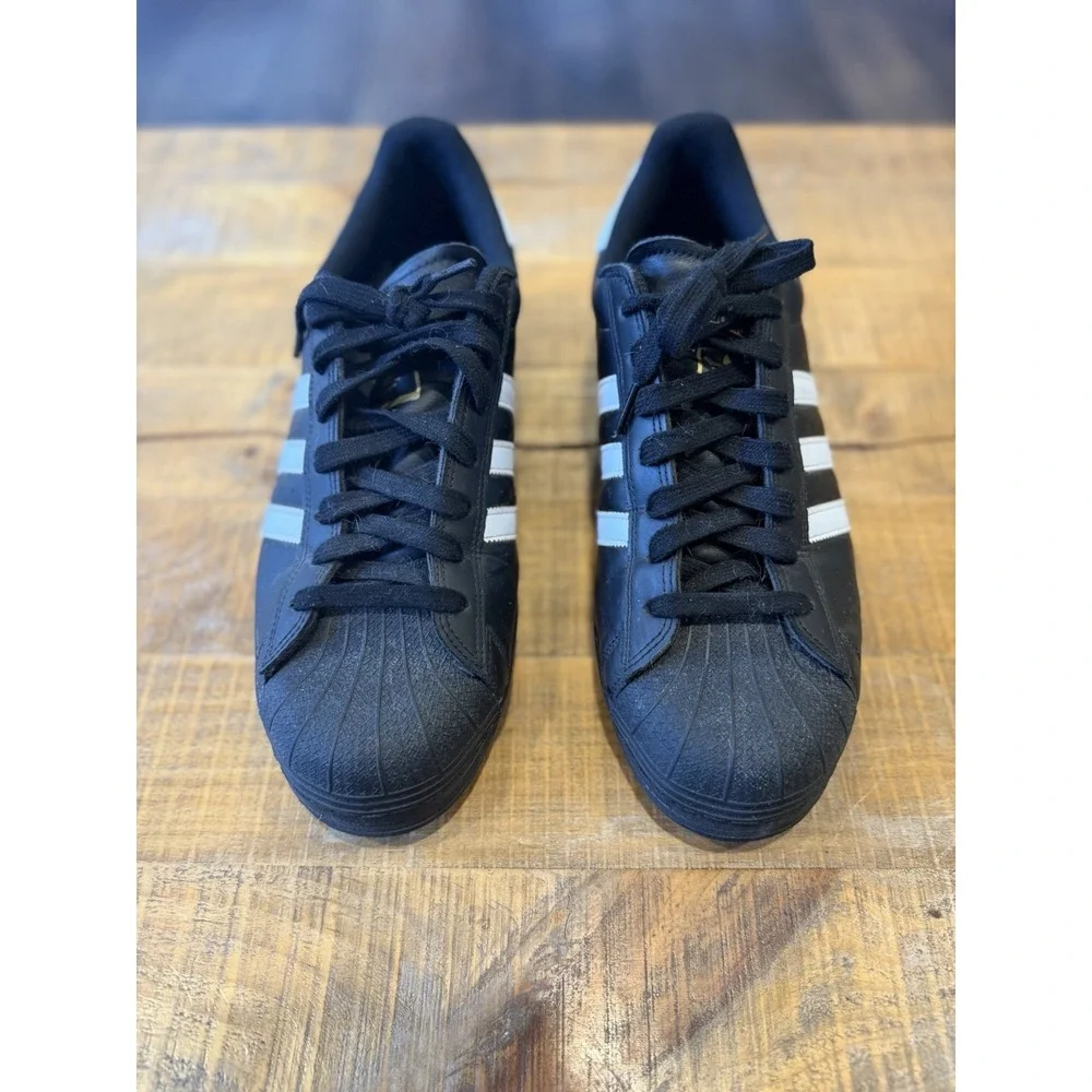 Men's Adidas Superstar II Classic Sneakers Black White Shoes Sz 13 Shell Toe